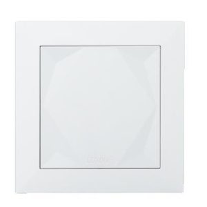 Moderner Loxone Touch Taster in weißer Ausführung für die Bedienung im Smart Home.