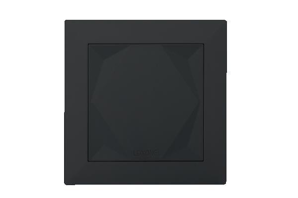 Loxone Touch in Anthrazit zur intuitiven Steuerung von Licht