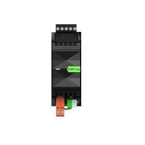 Loxone RGBW 24V Dimmer Tree mit sichtbaren Anschlussklemmen zur Steuerung von LED-Beleuchtung im Smart Home