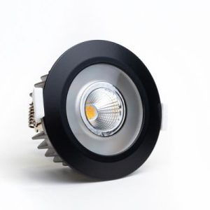 Loxone LED Spot RGBW in Schwarz als Einbauleuchte