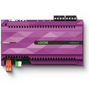 Vorderansicht des Loxone Audioserver für Multiroom Audio im Smart Home