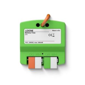 Grüner Loxone Belimo Tree Stellaktor mit Anschlussklemmen für 24?V?DC