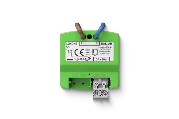 Loxone DALI Air Modul zur drahtlosen Ansteuerung von DALI-Leuchten im Smart Home System.