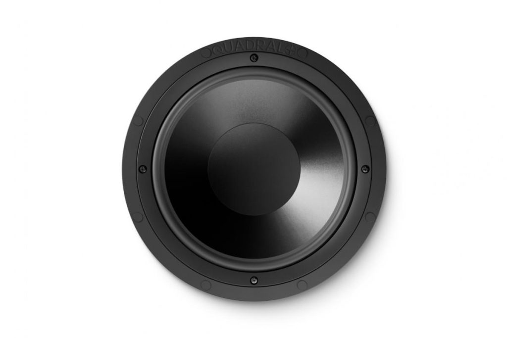 Runder Quadral Subwoofer Einbau-Lautsprecher in Schwarz